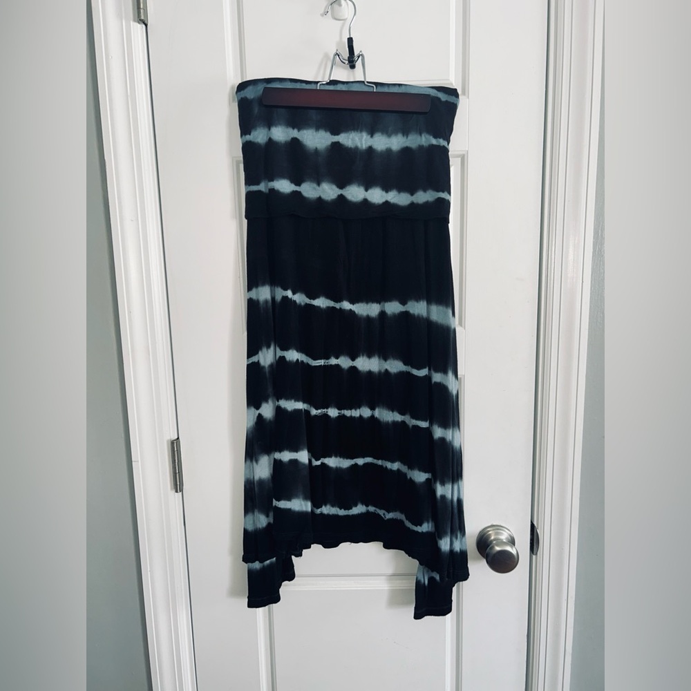 Raviya convertible 3 in 1 Maxi Skirt Midi/Mini Dress. Black Large Boho Y2K - Picture 3 of 4